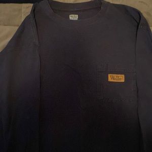 Walls Workwear Pocket Long Sleeve Navy